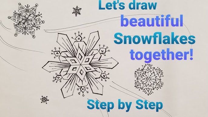 How to Draw a Snowflake - 4 Easy Doodles! – Silk + Sonder