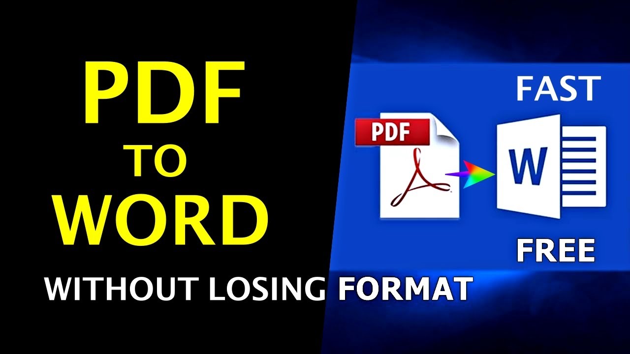 Is there a way to convert PDF to Word without losing formatting?