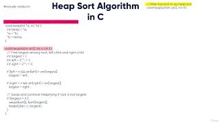 6  Heap Sort in C