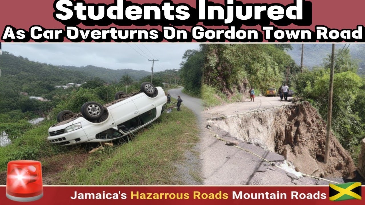 Bus Carrying Students Overturns on Gordon Town Road
