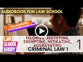 Criminal Law 1 #1 Felonies Justifying Exempting Mitigating Aggravating | Bar Exam Audiobook Review
