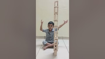 Tumbling Tower New Design - Play Time with Jenga Blocks #jenga #woodenblocks #tumblingtower #games