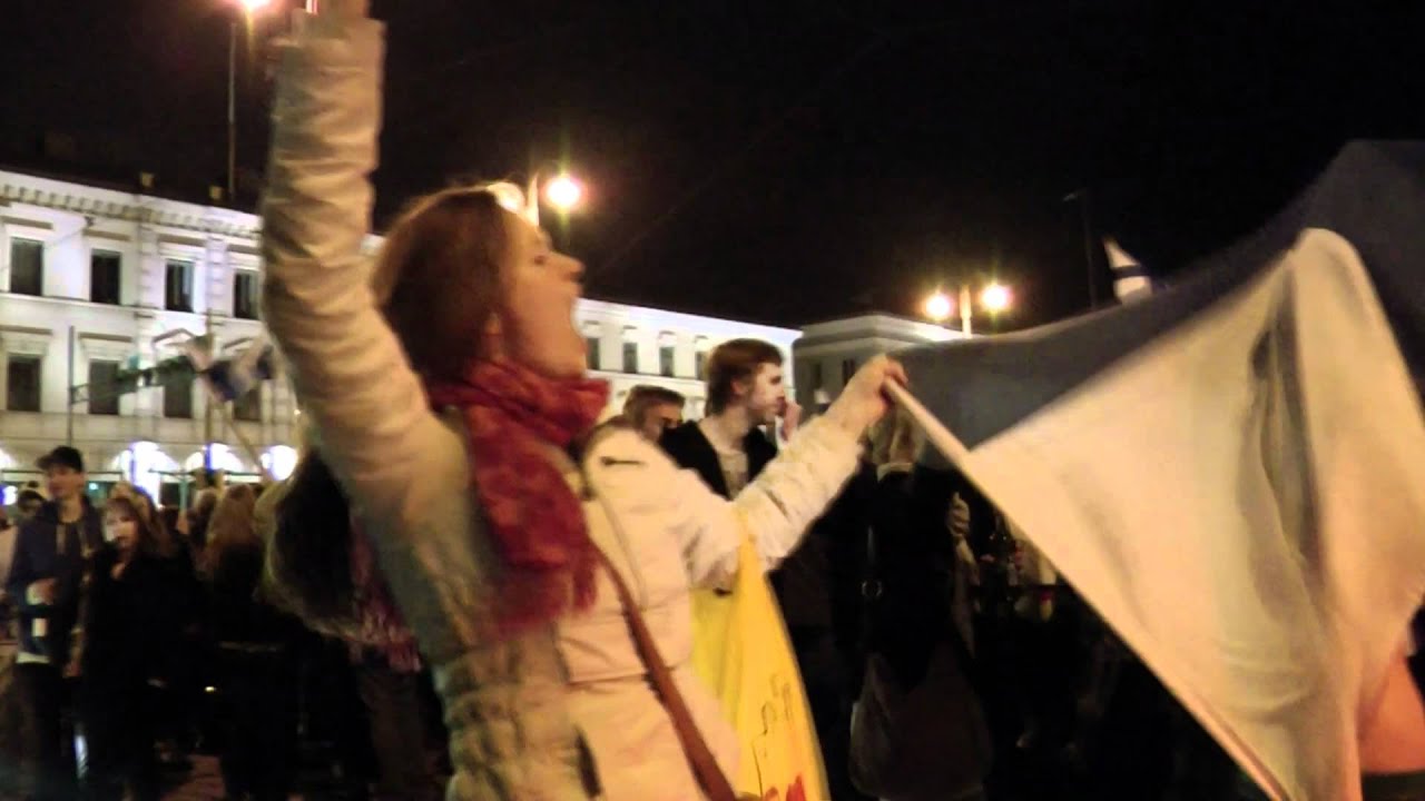 MM 2011 Voitonjuhlaa Helsingissä