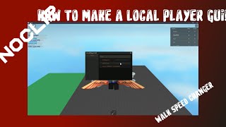 How To Make A Local Player GUI