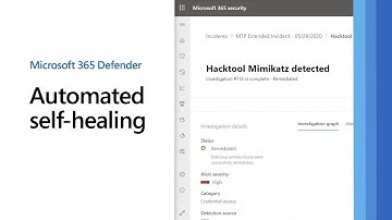 Automated self-healing with Microsoft 365 Defender