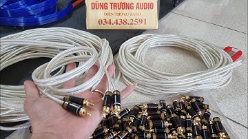 dây tín hiệu av lõi bạc bãi đức xịn oehlbach silver express pluss , dây mềm đẹp , chất âm tốt , dây