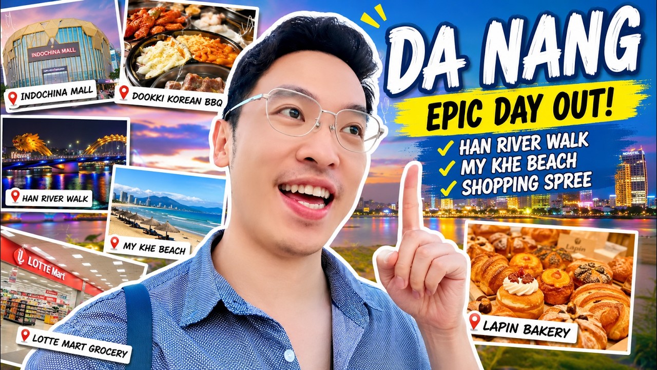 Han River walk + My Khe Beach + shopping spree | Da Nang Day 2 — latest video thumbnail
