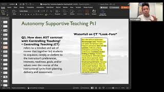Session 4: Reviewing (and Envisioning) Autonomy Supportive Teaching