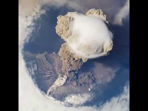 Nasa Sarychev Volcano Eruption From The International Space Station