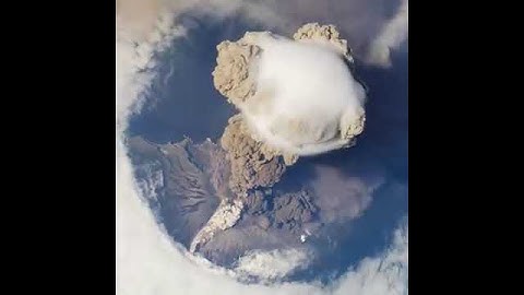 Nasa sarychev volcano eruption from the international 🚀 space station