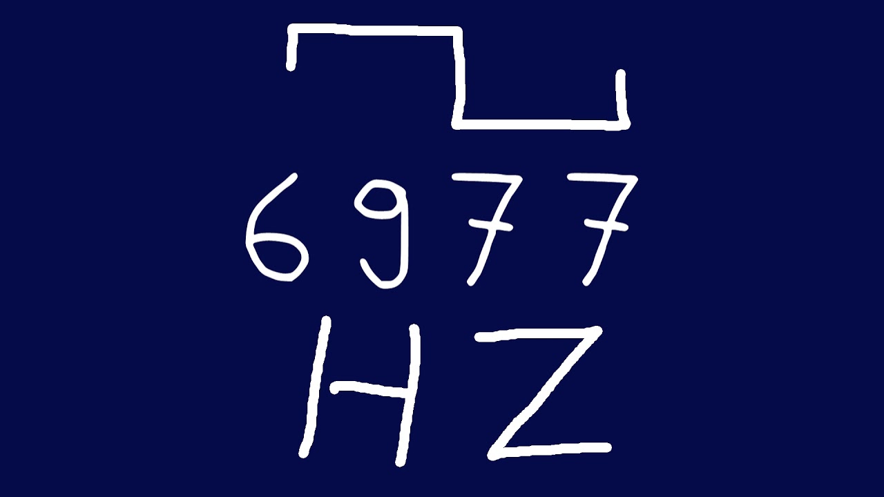 6977 hz square