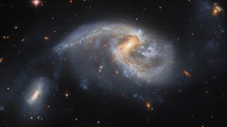 Hubble Space Telescope Captured Two Interacting galaxies: NGC 5996 and NGC 5994 also known as Arp 72