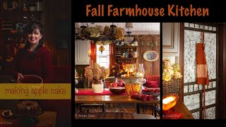 Fall Farmhouse Kitchen | Making Apple Cake | Cottagecore | Slow Living Fall Day