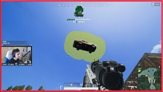 Shroud jumps into a hacker's car in PUBG (HD)