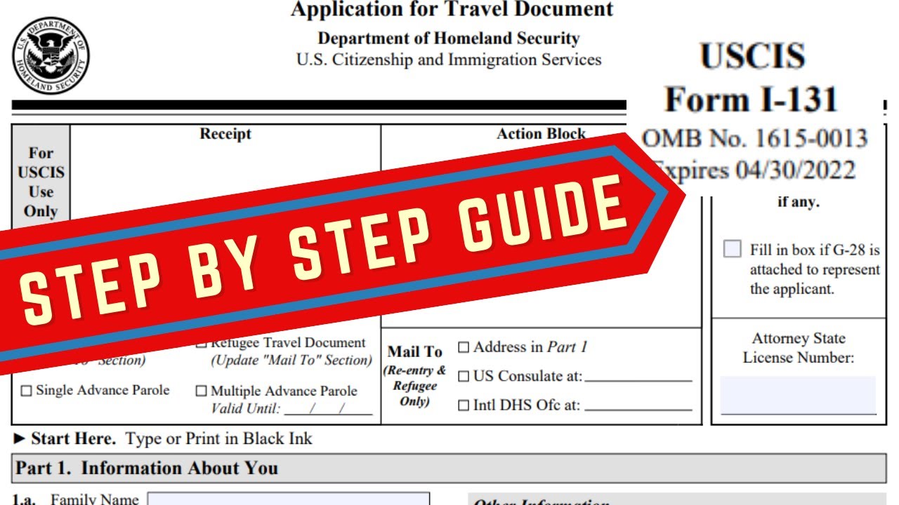 travel warning on form i 131