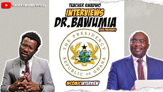 Teacher Kwadwo INTERVIEWS Vice president Dr.Bawumia 😂