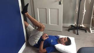 Doorframe hamstring active elongation