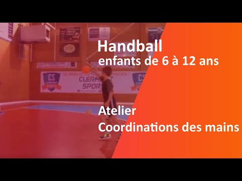 Handball initiation, enfants de 6 à 12 ans, atelier de coordination