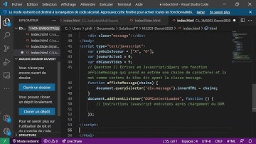 Solutions du devoir de Javascript de 2020 - Le jeu du morpion