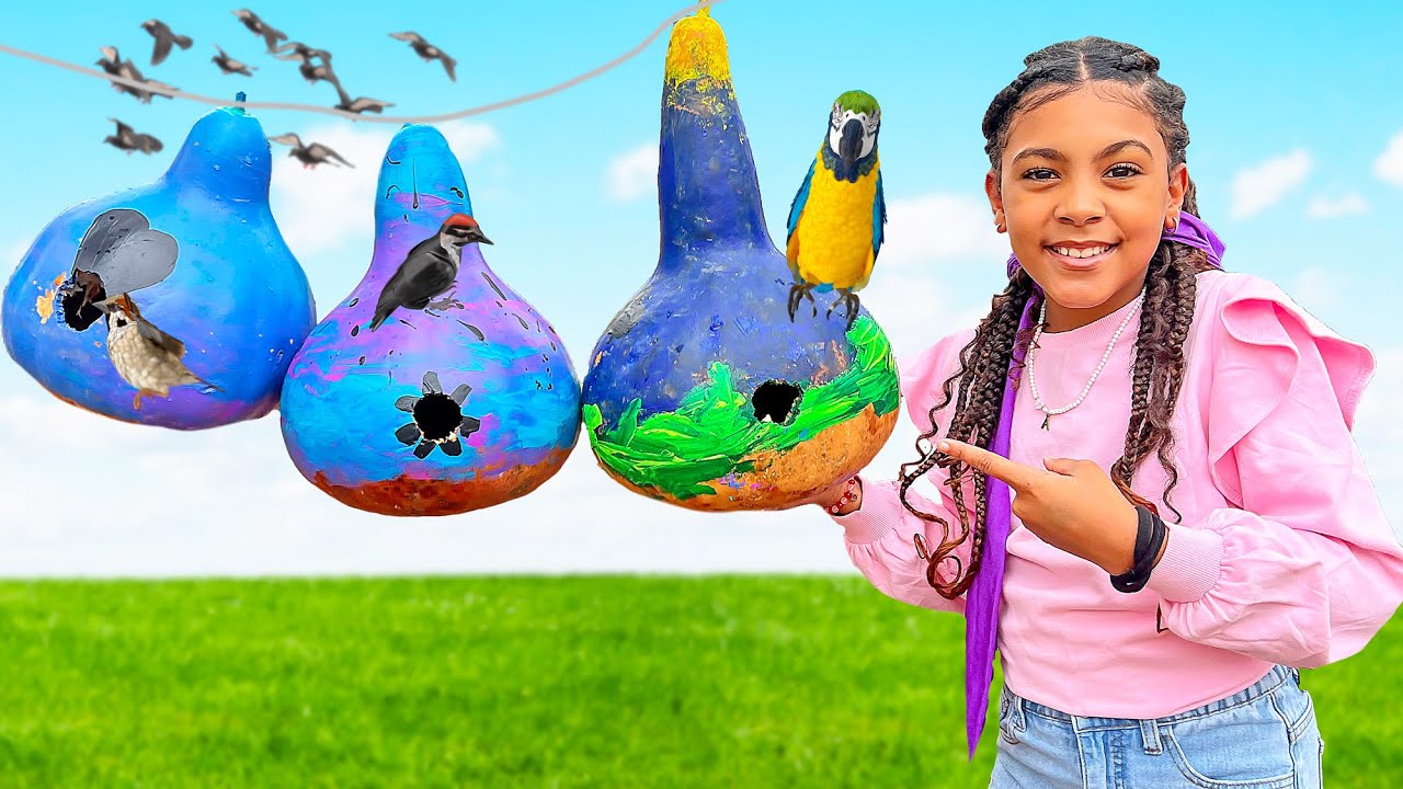 We Created DIY Bird Houses!
