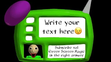 Baldi‘s Basics - You Can Think Pad - Template with angry Baldi requested by Felix Larios