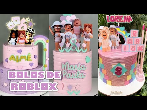 Topper de bolo Roblox Feminino  Roblox birthday cake, Diy cake topper  birthday, Roblox cake