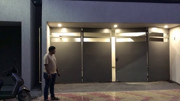 Swing folding gate automation done by Krishna home automation +919016042525