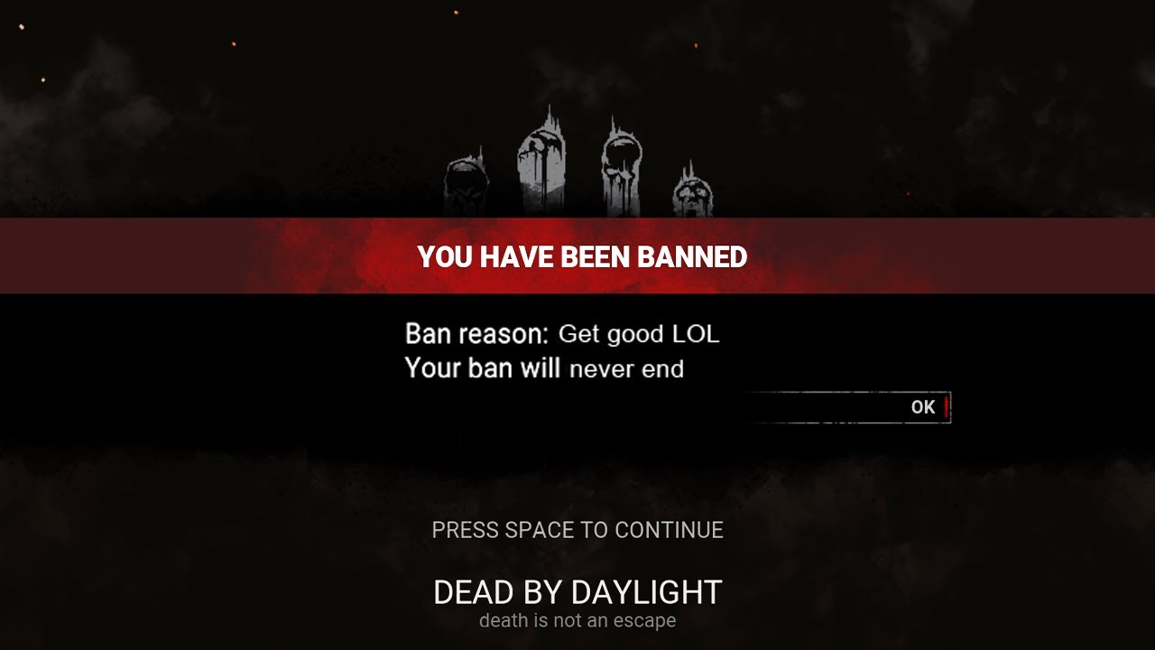 When You Get Banned In Dead By Daylight