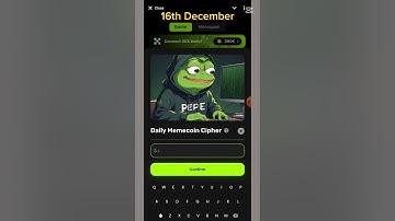 memecoin Cipher Code | Memecoins Lab Bot | 16 December | Memecoinlab Daily Cipher video code |