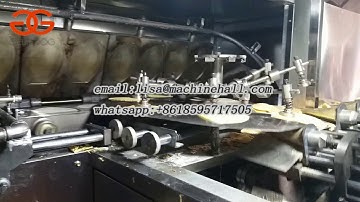 Rolled Cone Production Line|Automatic Waffle Cone Making Machine Working Video