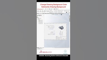 Change Drawing Background Color - Solidworks Drawing Background #solidworksdrawingbackgroundchange