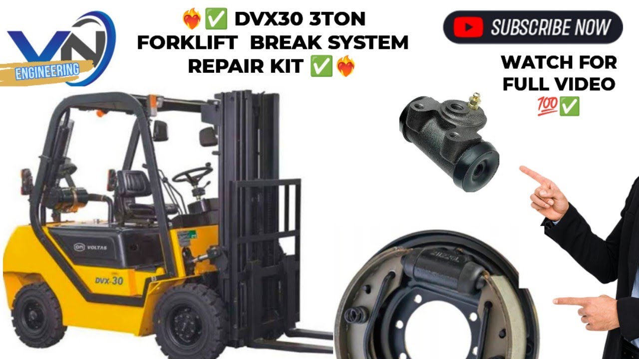 ❤️‍🔥Forklift break kit kaise dalen✅💯 ❤️‍🔥Voltas 3ton forklift break work ✅💯 