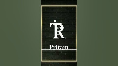 Logo name Pritam#logodesign #viralvideo #youtubeshorts