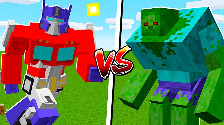 BATALHA DE TRANSFORMERS vs MOBS MUTANTES no MINECRAFT