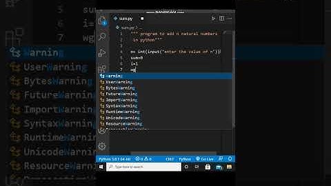 Program in python to find sum of first n natural numbers.#shorts