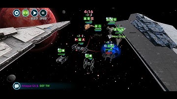 SWGOH - Chimaera TIE Defender 5* G11 Iden vs. Executor