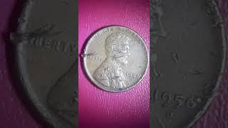 1950 D wheat penny  error