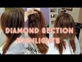 Ash Colour Diamond section Foil  Highlights  I Tutorial by AISHA BUTT