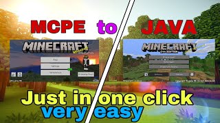 How to convert Minecraft Pocket Edition to Java Edition in Android| UniqueBoyChetz| #minecraft #mcpe screenshot 4