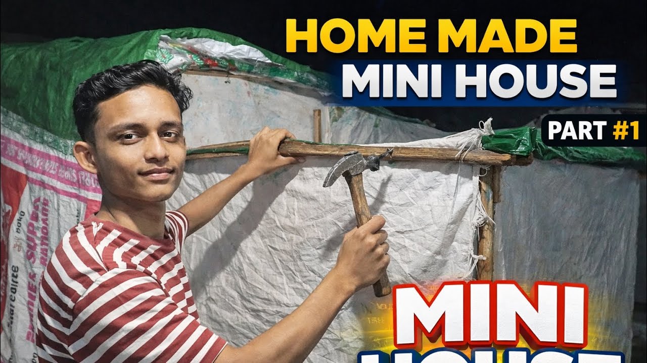 Aaj to mini house bna diya 🛖||mini house part #1||daily vlog #35 