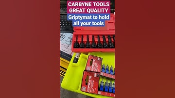 CARBYNE TOOLS GREAT QUALITY GREAT PRICE, GRIPTYMAT TO HOLD ALL THE TOOLS