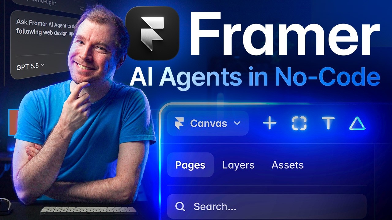 Why Framer AI Agents are a HUGE change to vibe web design! (compared to Bolt, Lovable & Replit)