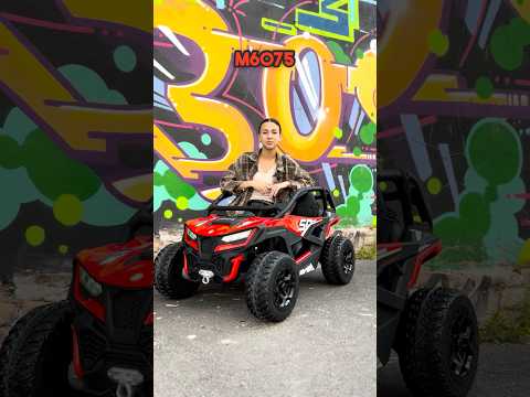 Дитячий електромобіль Джип до 8 км/год із Bluetooth, MP3 та USB Bambi Racer M 6075(2)EBLR-3(24V) Червоний, видео 1