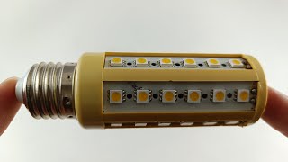 A BETILTOTT LED fényforrás. Kukorica "izzó"
