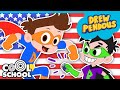 Super Drew FINDS THE US FLAG! 🇺🇸| Find It Game - Cartoons for Kids