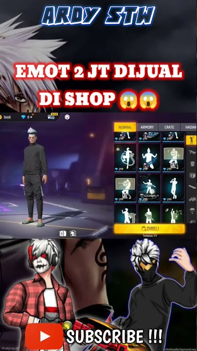 GARENA MABOK‼️EMOT 2 JT DIJUAL DI SHOP 😱😱 #freefire #freefireshorts #shortvideo