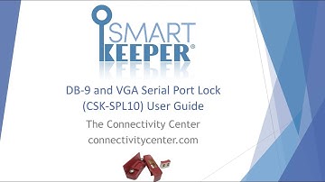 Serial, DB15, DB9, DVI, VGA Port Locks and Blockers - SMART KEEPER Physical Network Security Devices