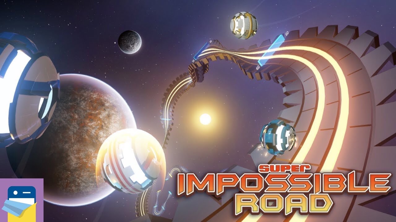 Super Impossible Road: Apple Arcade iOS Gameplay (by Rogue Games)