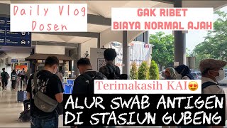 Rapid Test di Stasiun Tugu Sebelum Naik Kereta