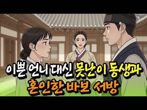 [야담]못생긴 동생 선택한 바보 서방, 3년 후 한양 최고 부자 됐다. #야담 #야설 #민담 #전설 #설화 #옛날이야기 #오디오북
